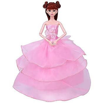 バービーリカちゃんジェニー小物　ドレス　豪華約60点セット Amazon.co.jp: Dyrenson バービードレス5枚セット バービー用服